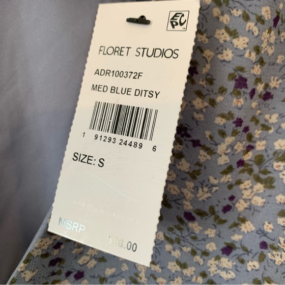 Floret Studios Floral Midi Dress NWT - Picture 10 of 13